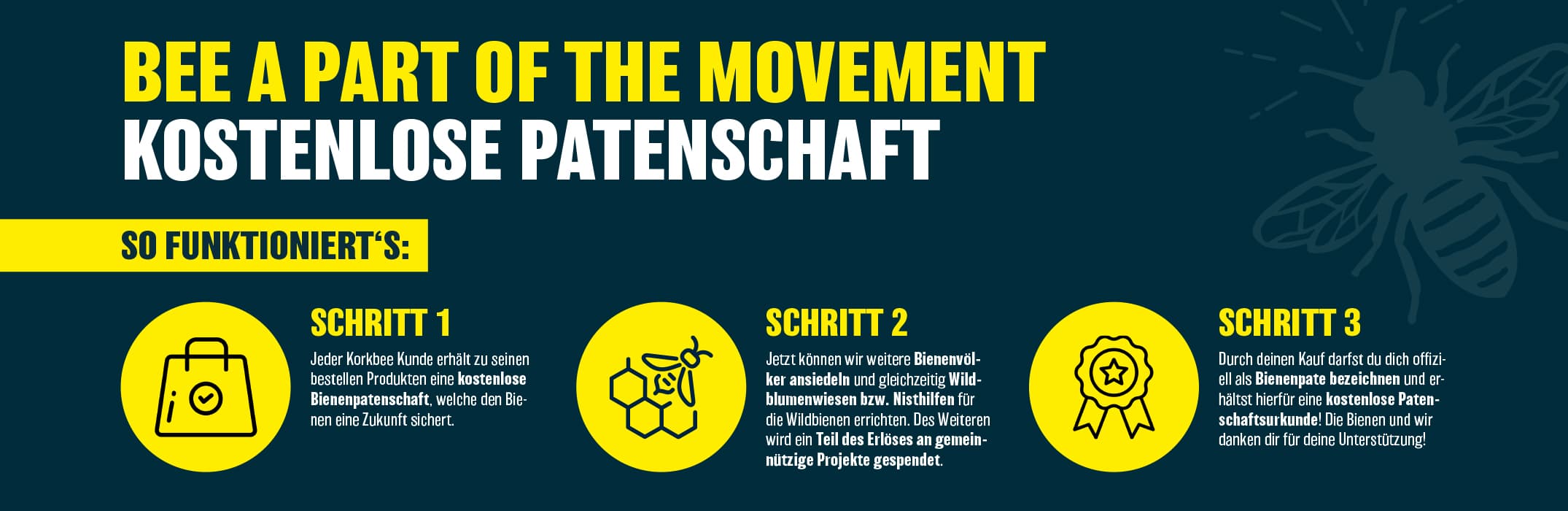 Bienenpatenschaft bei Korkbee